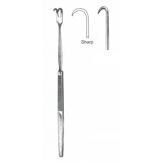 FINGER RETRACTOR 1-PRONG SHARP 16.5CM