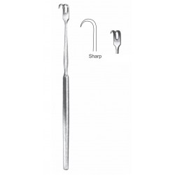 FINGER RETRACTOR 2-PRONG SHARP 16.5CM