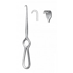 VOLKMAN RETRACTOR 4-PRONG SEMI SHARP 22CM