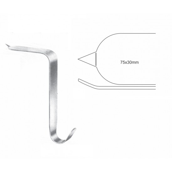 TAYLOR RETRACTOR 75 X 30mm, 16CM