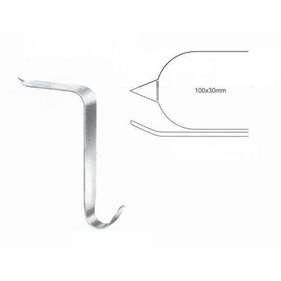 TAYLOR RETRACTOR 100 X 30mm, 16CM