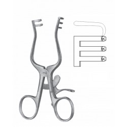 WEITLANER-LOCKTITE SELF RETAINING RETRACTOR 2X3 PRONG BLUNT 10CM