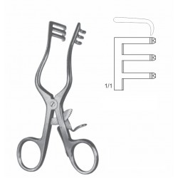 WEITLANER-WULLSTEIN SELF RETAINING RETRACTOR 3X3 PRONG SHARP 13CM