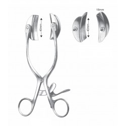 BABY COLLIN ABDOMINAL RETRACTOR 40 X 27mm, 17CM