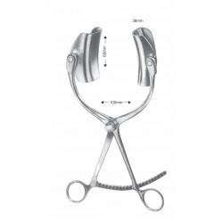 COLLIN ABDOMINAL RETRACTOR 38 X 60 X 100mm, 21CM