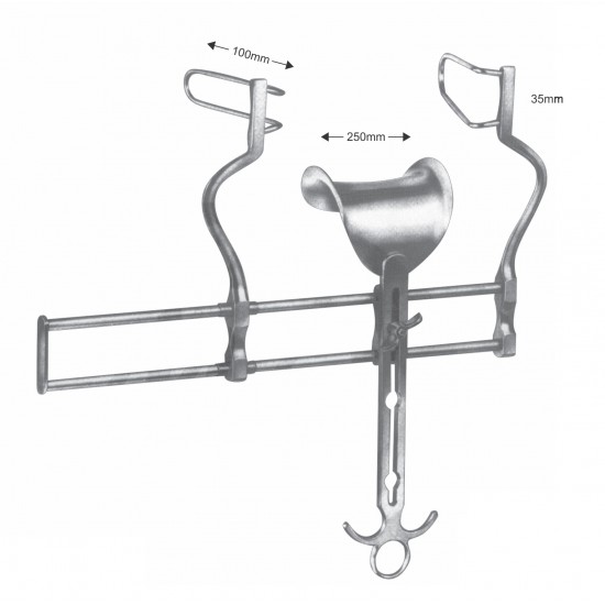 BALFOUR ABDOMINAL RETRACTOR SET 35 X 100 X 250mm