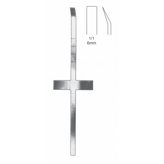 COTTLE NASAL OSTEOTOME CVD CROSS MODEL 6mm, 18CM