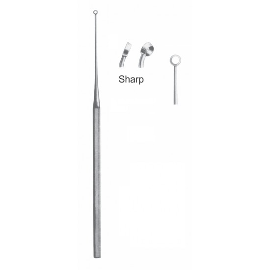 BUCK EAR CURETTE SHARP CVD 16.5CM FIG-2