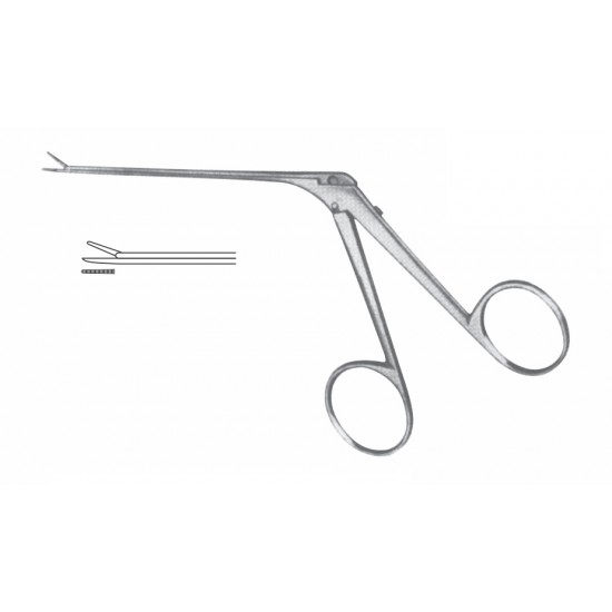 MICRO EAR FORCEP STR. 4*0.6MM 8CM SHAFT