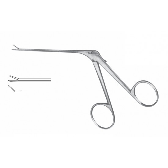 MICRO EAR FORCEP RIGHT CVD. 3*0.6MM 8CM SHAFT