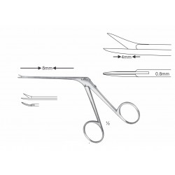 BELUCCI MICRO EAR SCISSOR CVD RIGHT. 4*0.8MM, 8CM SHAFT