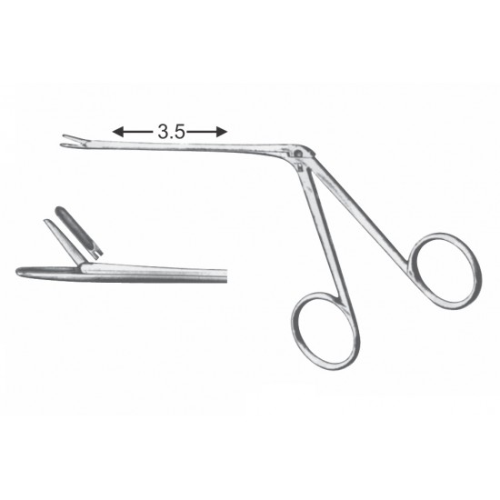 HARTMAN EAR FORCEP CUP CUSHING RONGEUR TYPE 9CM SHAFT