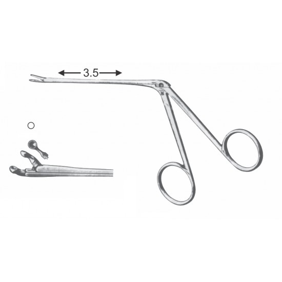 HARTMAN EAR FORCEP CUP TYPE STR. 2MM 9CM SHAFT