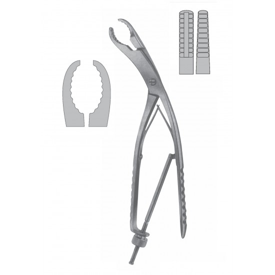 ULRICH BONE HOLDING FORCEP CVD 28CM