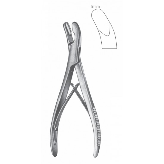 LUER SINGLE ACTION BONE RONGUER 8mm POINT CVD 18CM