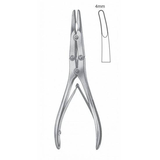 MINI RUSKIN DOUBLE ACTION BONE RONGUER 4mm POINT CVD 15CM