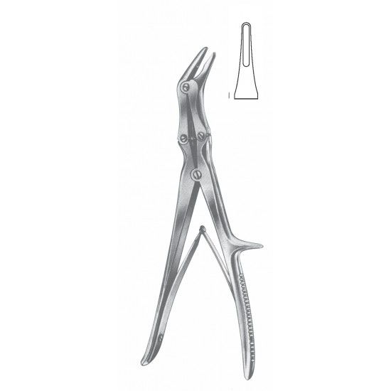 ECHLIN (DUCKBILL) DOUBLE ACTION BONE RONGUER 3 X 10mm POINT 23CM