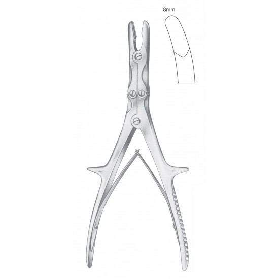 STILLE-RUSKIN DOUBLE ACTION BONE RONGUER 8mm BITE CVD 23CM