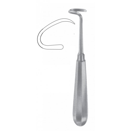 DOYEN BONE RASPATORY LARGE LEFT 18CM