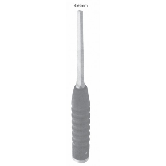 BONE IMPACTOR FIBRE HANDLE 4 X 6mm POINT 22CM