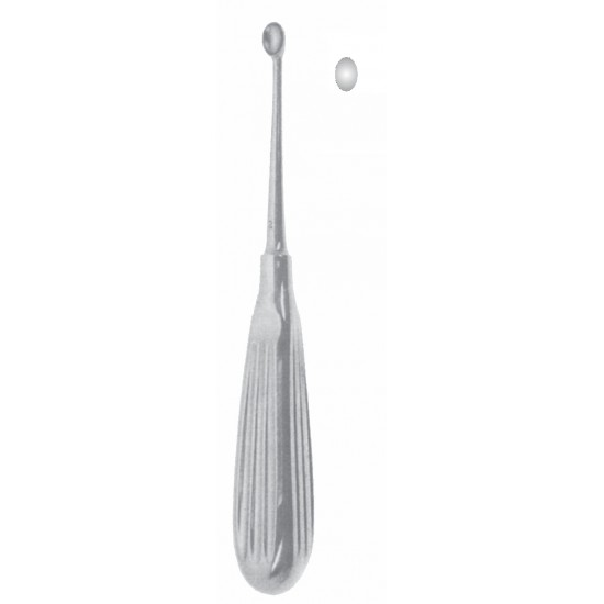 VOLKMAN BONE CURETTE STAIN LESS STEEL HANDLE CUP 2.8mm 17CM