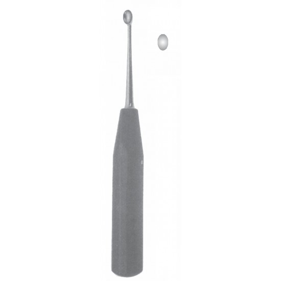 VOLKMAN BONE CURETTE FIBER HANDLE CUP 3.6mm 17CM