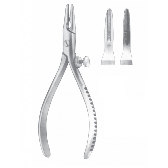 FLAT NOSE WIRE HOLDING PLIER 18CM FIG-2