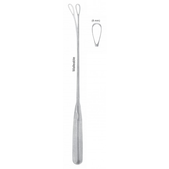 SIMS UETRINE CURETTE BLUNT 8mm, 31CM